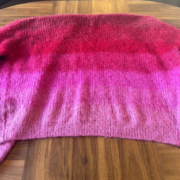 Isabel Marant Pre-Owned Dana Oversized Cardigan Ombre Mohair Size 38 - Picture 6 of 8